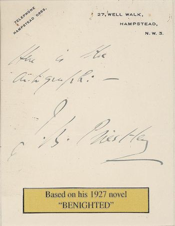 Lot #1445 The Old Dark House: Eva Moore: Scarce and boldly signed Eva Moore portrait - Image 2