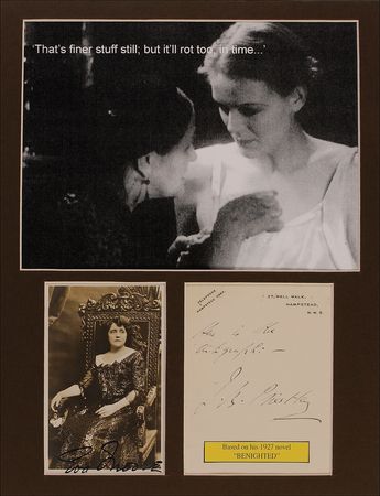 Lot #1445 The Old Dark House: Eva Moore: Scarce and boldly signed Eva Moore portrait - Image 3