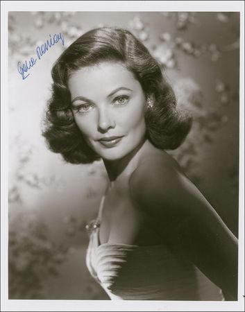 Lot #1449 Gene Tierney Signed Photographs - Image 1