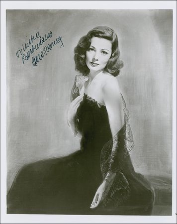Lot #1449 Gene Tierney Signed Photographs - Image 2