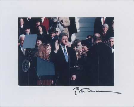 Lot #21 Bill Clinton Signed Photograph