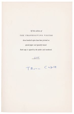 Lot #526 Truman Capote Book - Image 1