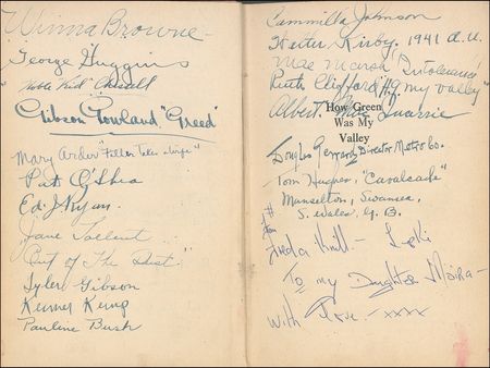 Lot #1273 How Green Was My Valley: The cast and crew of the Academy Award-winning How Green Was My Valley in an unbelievable presentation - Image 5