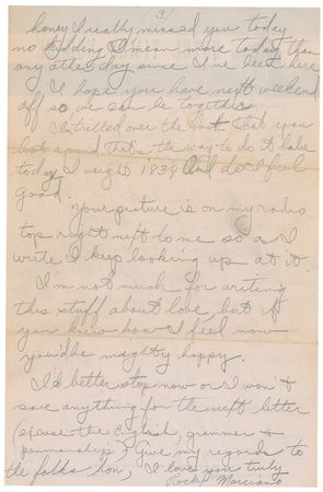 Lot #1654 Rocky Marciano: ?I boxed two hard rounds and an additional six round of the other. Tomorrow I?ll box again but I?ll take it easy for Monday. The guy?s name whose [sic] boxing me Monday is Ron Rinf? - Image 2