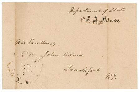 Lot #5 John Quincy Adams Free Frank