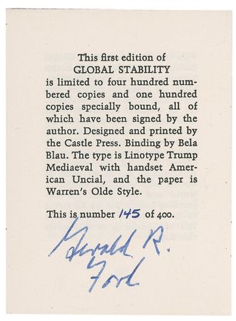 Lot #43 Gerald Ford Book - Image 1
