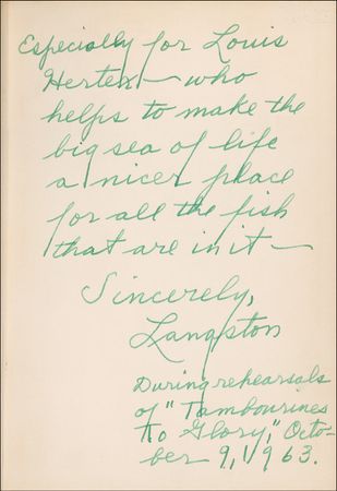 Lot #563 Langston Hughes Book - Image 1