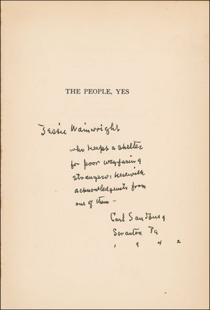Lot #617 Carl Sandburg Book - Image 1