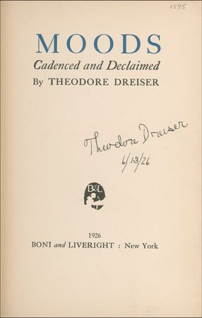 Lot #546 Theodore Dreiser Book - Image 2