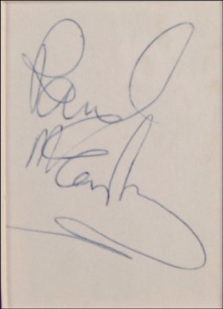 Lot #750 Beatles: Paul McCartney Signature - Image 2