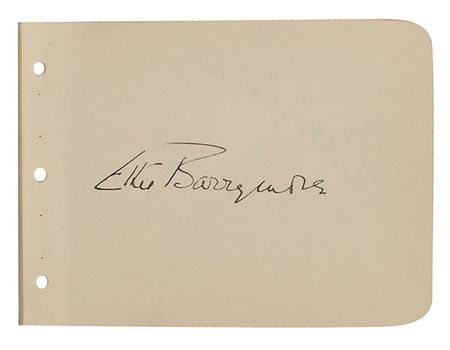 Lot #1072 John and Ethel Barrymore Signatures - Image 2