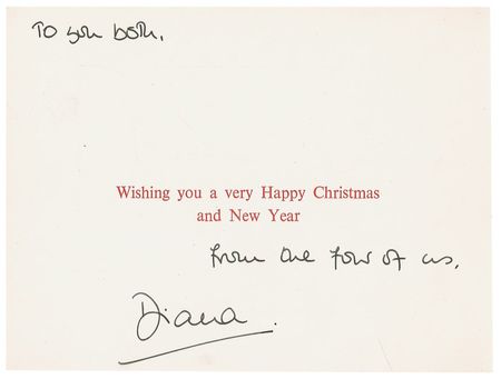 Lot #217 Diana Christmas Card - Image 2