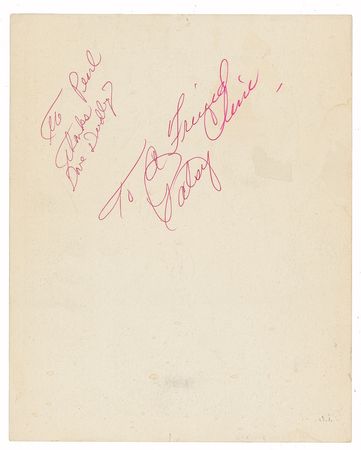 Lot #787 Patsy Cline Signed Photograph - Image 2
