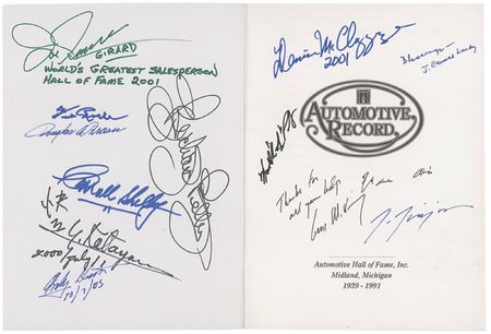 Lot #161 Automotive Hall of Fame Book - Image 1