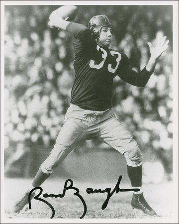 Lot #1530 Sammy Baugh Signed Photograph and Signature - Image 1