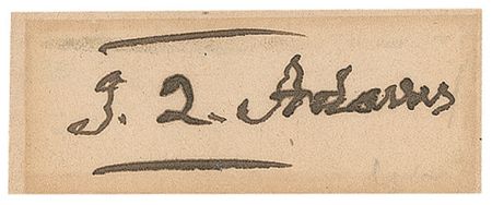 Lot #3 John Quincy Adams Signature