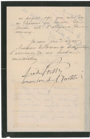 Lot #297 Frederic Passy: The Nobel Peace Prize?s first recipient - Image 2