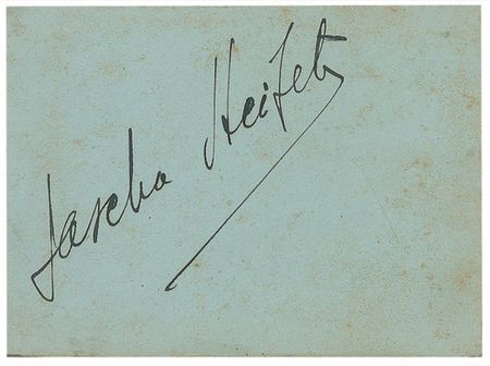 Lot #690 Jascha Heifetz and Fritz Kreisler Signatures - Image 1