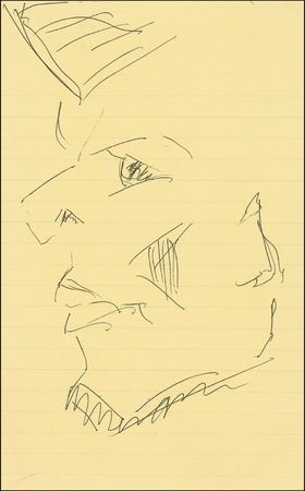 Lot #1264 Katharine Hepburn: Scarce Hepburn self-portrait - Image 2