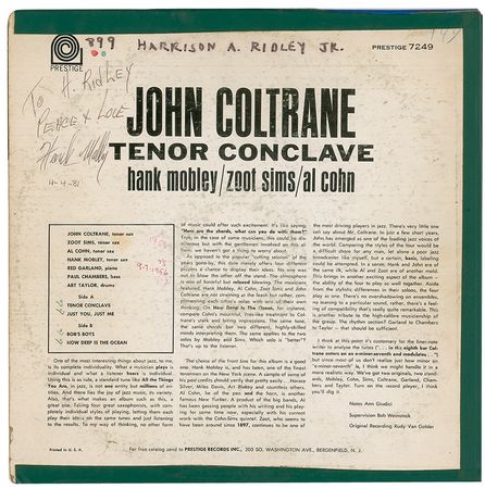Lot #906 Hank Mobley Album - Image 1
