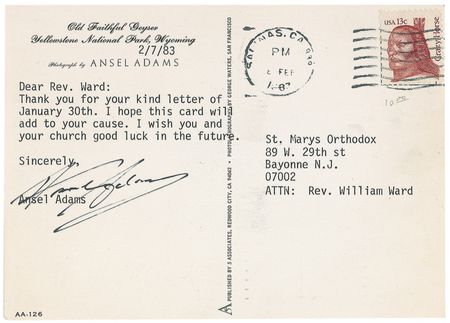 Lot #513 Ansel Adams Typed Letter Signed - Image 1