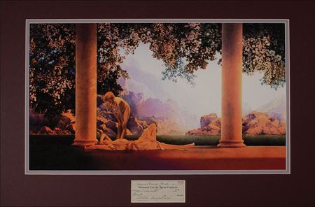 Lot #593 Maxfield Parrish Check - Image 1