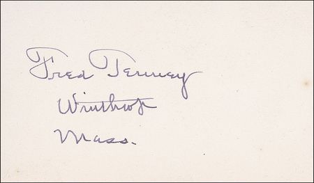 Lot #1566 Hugh Duffy and Fred Tenney Signatures - Image 1