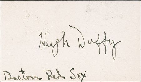Lot #1566 Hugh Duffy and Fred Tenney Signatures - Image 2