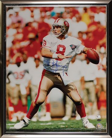 Lot #1667 Joe Montana and Steve Young Signed Photographs - Image 1