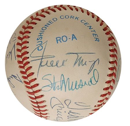 Lot #1519 Baseball Hall of Famers Baseball - Image 4