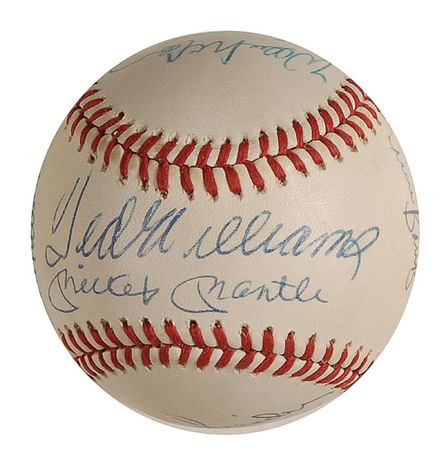 Lot #1519 Baseball Hall of Famers Baseball - Image 5