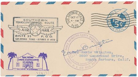 Lot #473 Earle Ovington Commemorative Covers - Image 1
