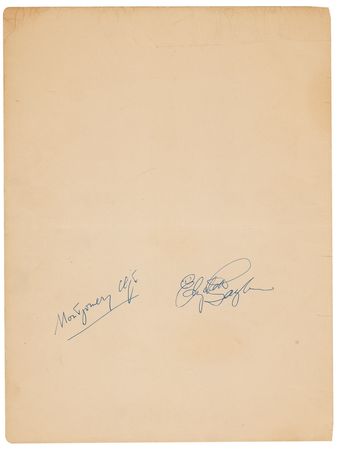 Lot #1439 Elizabeth Taylor and Montgomery Clift: Taylor and Clift pen vibrant signatures in the midst of their rise to stardom - Image 2
