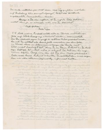 Lot #236 Albert Einstein: Einstein reveals a darker side as he dissuades his son from visiting his dying mother - Image 2