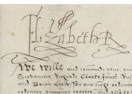 Lot #306 Queen Elizabeth I: Incredibly scarce, sensationally-signed document from the Virgin Queen - Image 2