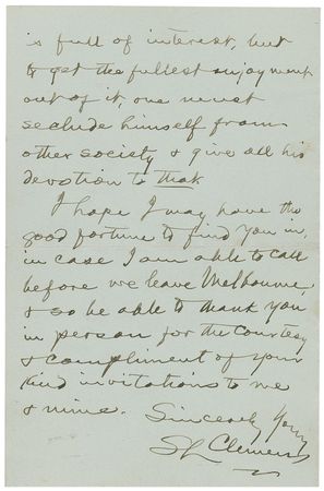 Lot #555 Samuel L. Clemens: ?The society of a carbuncle is full of interest, but to get the fullest enjoyment out of it, one must seclude himself from other society? - Image 2