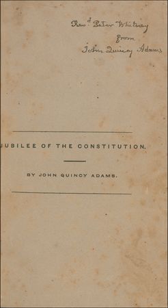 Lot #2 John Quincy Adams: The sixth president