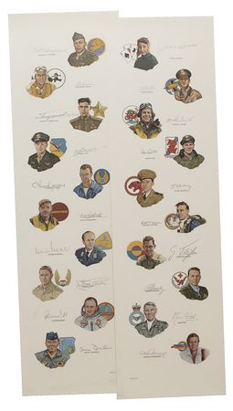 Lot #482 Gathering of Eagles, 1994 Lithograph - Image 1