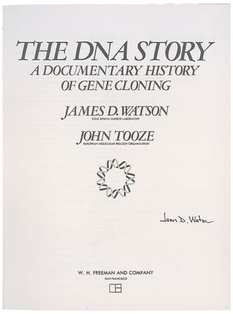 Lot #233 DNA: James D. Watson Book - Image 1