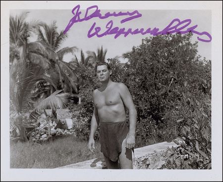 Lot #1304 Johnny Weissmuller Signed Photographs - Image 1