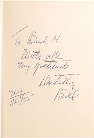 Lot #378 Bill Wilson: Bill W. signs a rare first edition of his ‘Big Book’ - Image 1