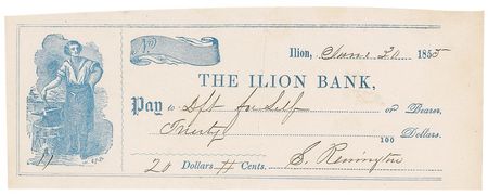 Lot #341 Eliphalet and Samuel Remington Checks - Image 2