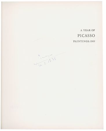 Lot #624 Pablo Picasso: Picasso signs a considerable collection of his 1969 works - Image 1