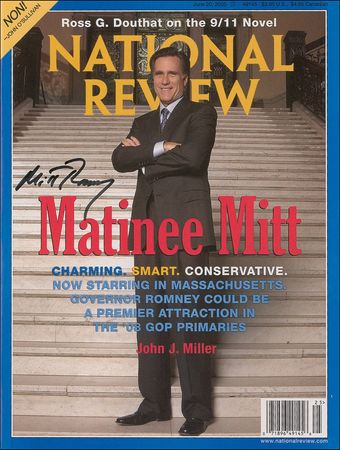 Lot #344 Mitt Romney Signed Photograph and Magazine - Image 1