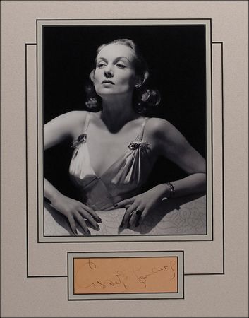 Lot #1180 Carole Lombard Signature - Image 1
