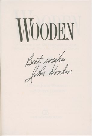 Lot #1597 John Wooden Book - Image 1
