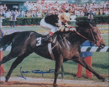 Lot #1437 Horse Racing: Jean Cruguet Signed Photographs - Image 1