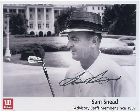 Lot #1562 Sam Snead Signed Photographs - Image 1