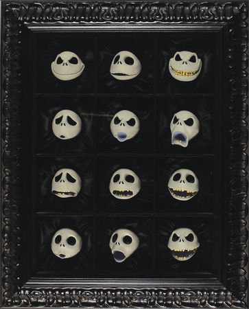 Lot #669 Tim Burton: Tim Burton signs a delightfully whimsical collection of the Twelve Faces of Jack Skellington - Image 2