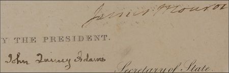 Lot #100 James Monroe and John Quincy Adams: Remarkable patent tracing the evolution of chewing tobacco - Image 2